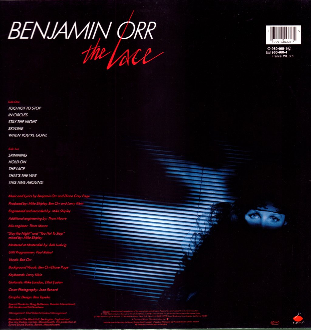 Benjamin Orr - Lace - Lp