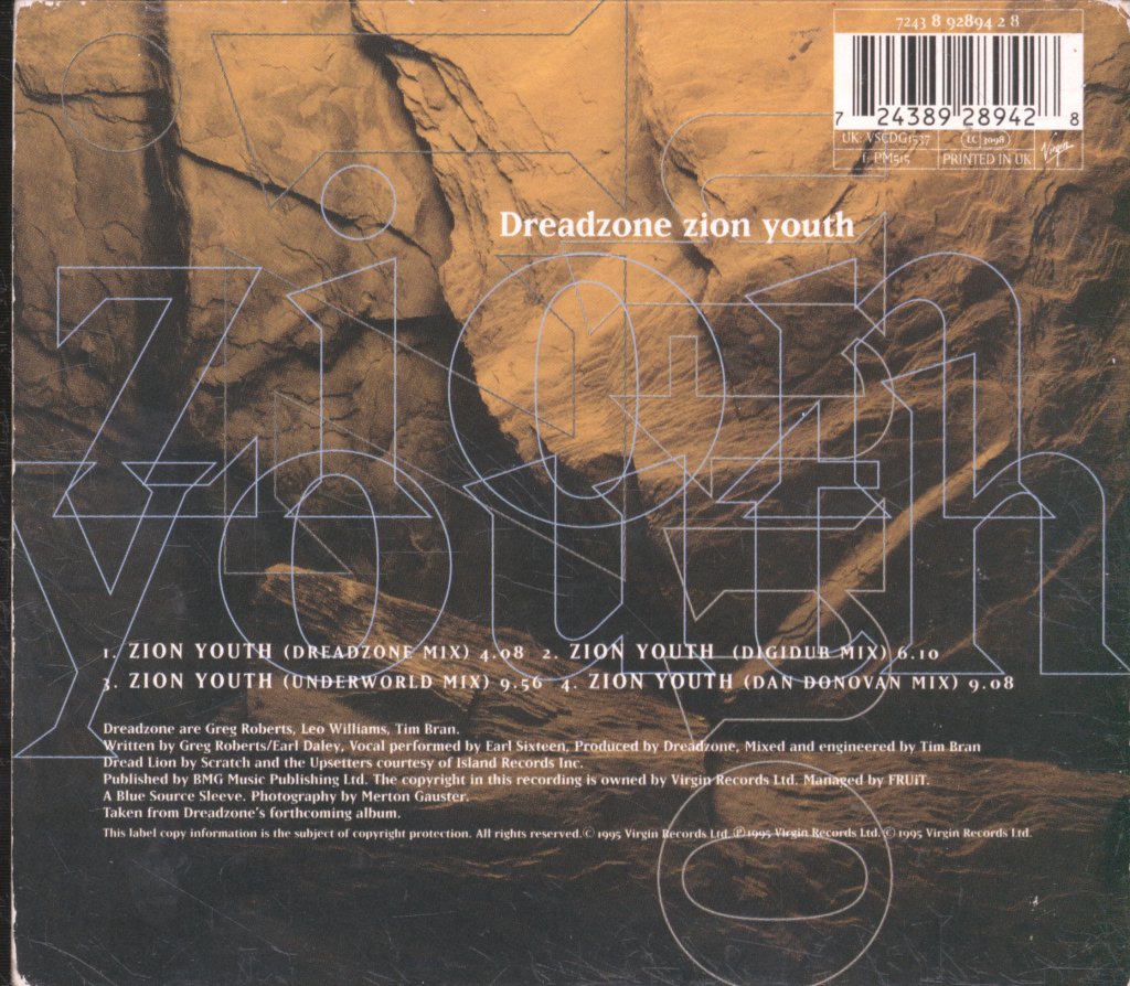 Dreadzone - Zion Youth - Cd