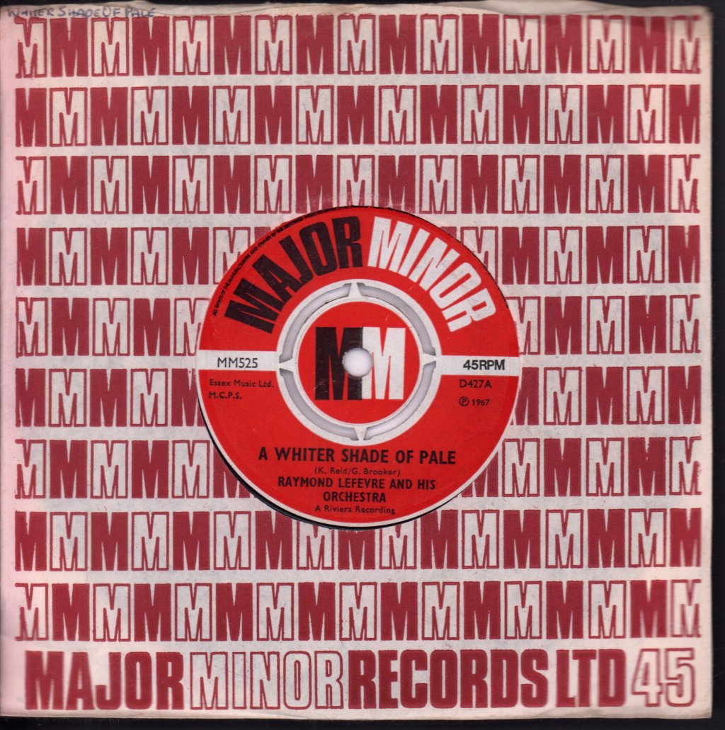 Raymond Lefevre - A Whiter Shade Of Pale - 7 Inch