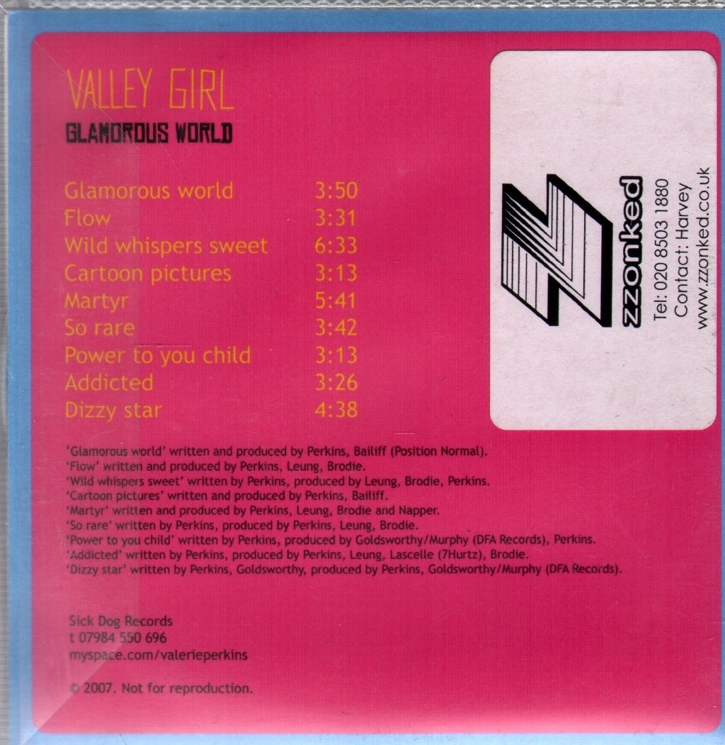Valley Girl - Glamorous World - Cdr