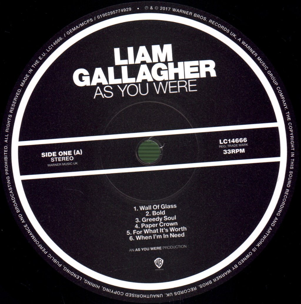 Liam Gallagher - As You Were - Lp