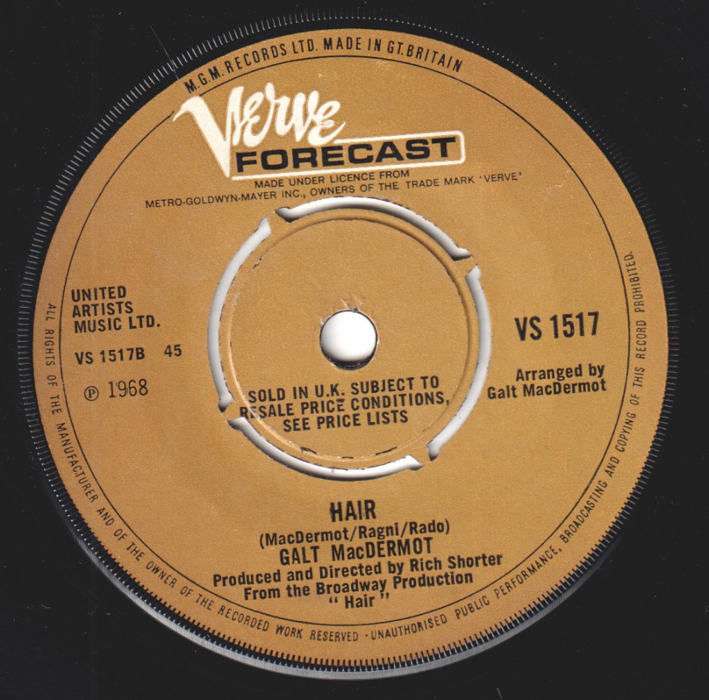 Galt Macdermot - Hare Krishna - 7 Inch