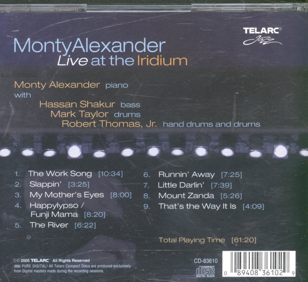 Monty Alexander - Live At The Iridium - Cd