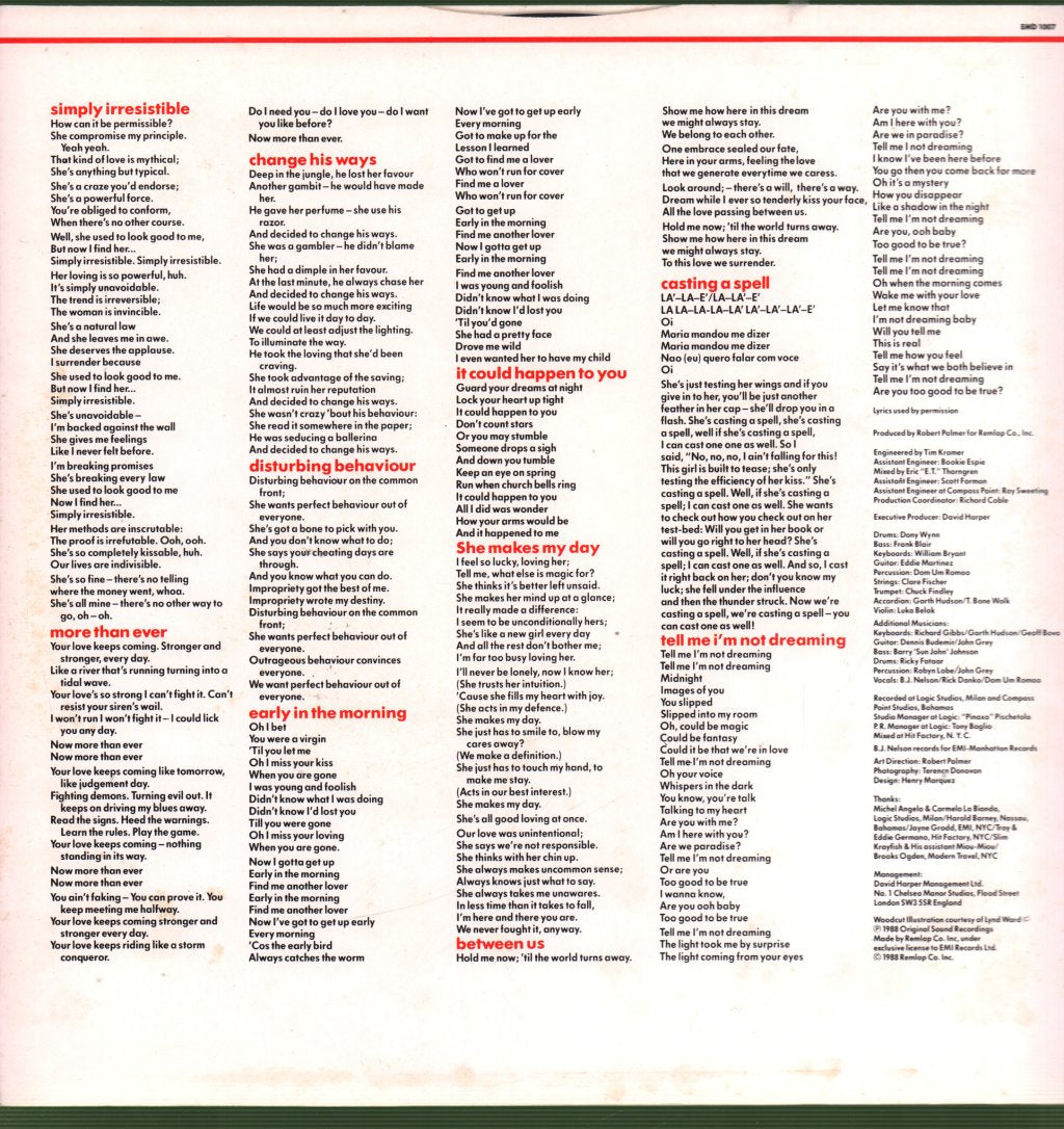 Robert Palmer - Heavy Nova - Lp