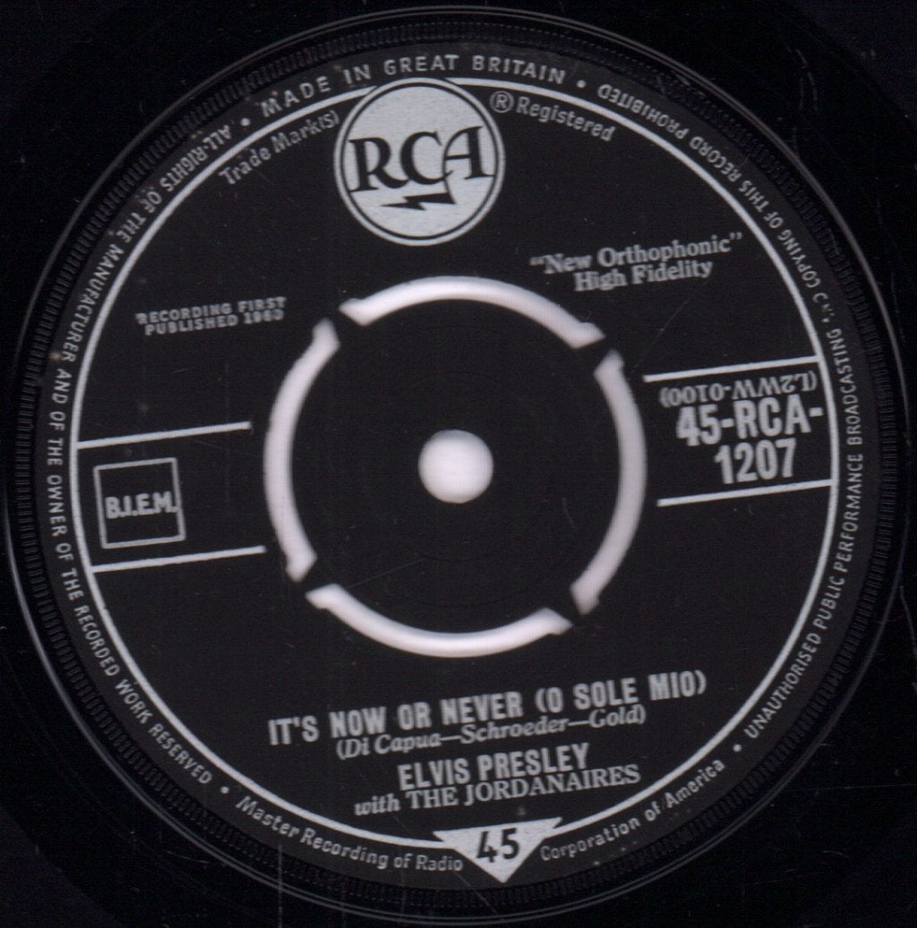 Elvis Presley - It's Now Or Never - 7 Inch