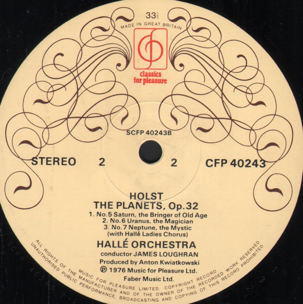 James Loughran / Halle Orchestra - Holst The Planets - Lp