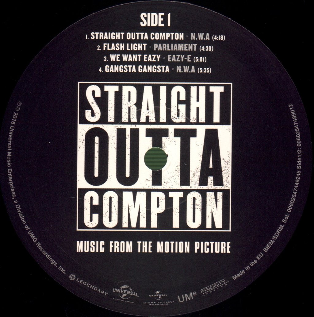 Various Artists - Straight Outta Compton (Music From The Motion Picture) - Double Lp