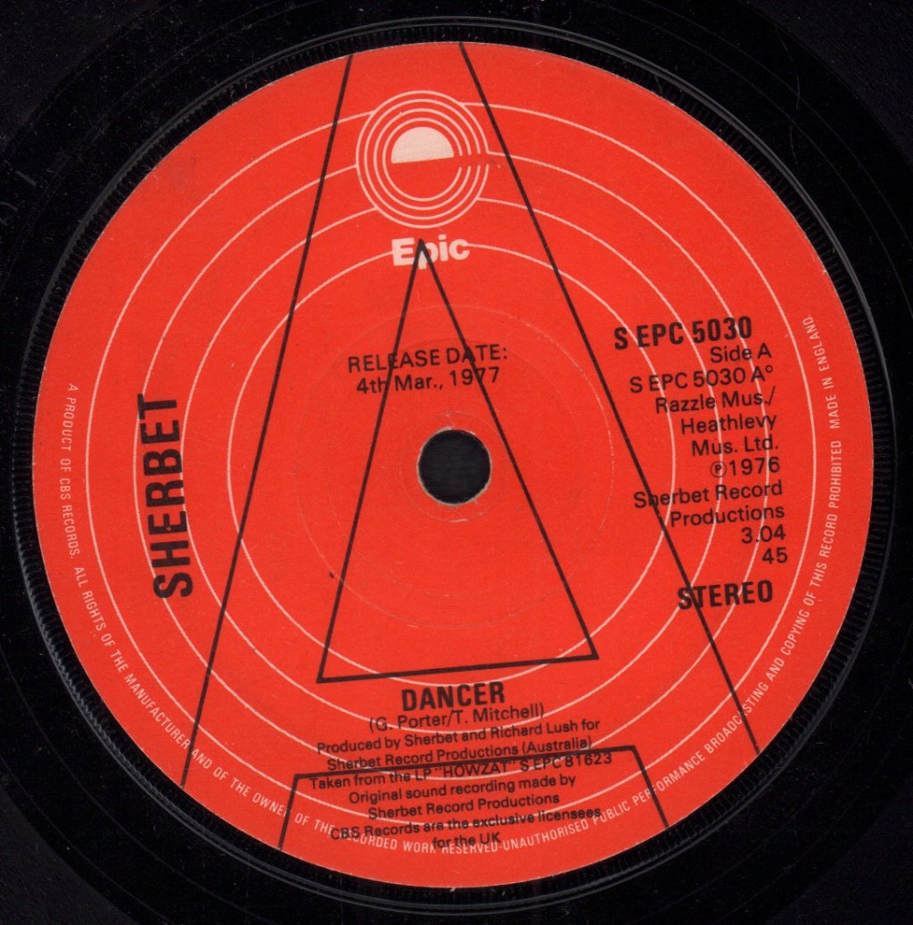 Sherbert - Dancer - 7 Inch