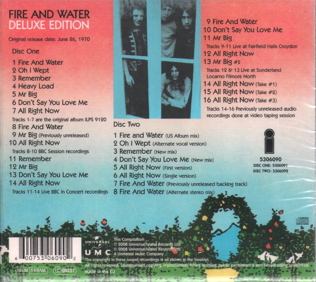 Free - Fire And Water - Double Cd