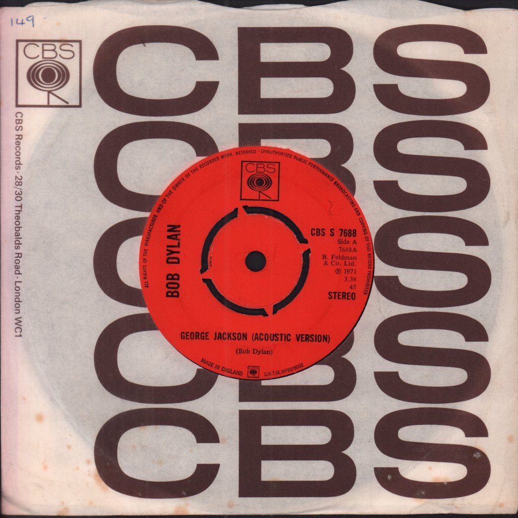 Bob Dylan - George Jackson - 7 Inch