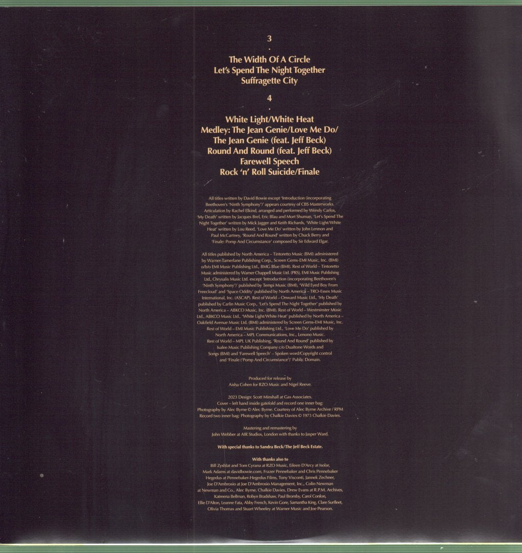 David Bowie - Ziggy Stardust and the Spiders From Mars: The Motion Picture Soundtrack (50th Anniversary Edition) - Double Lp