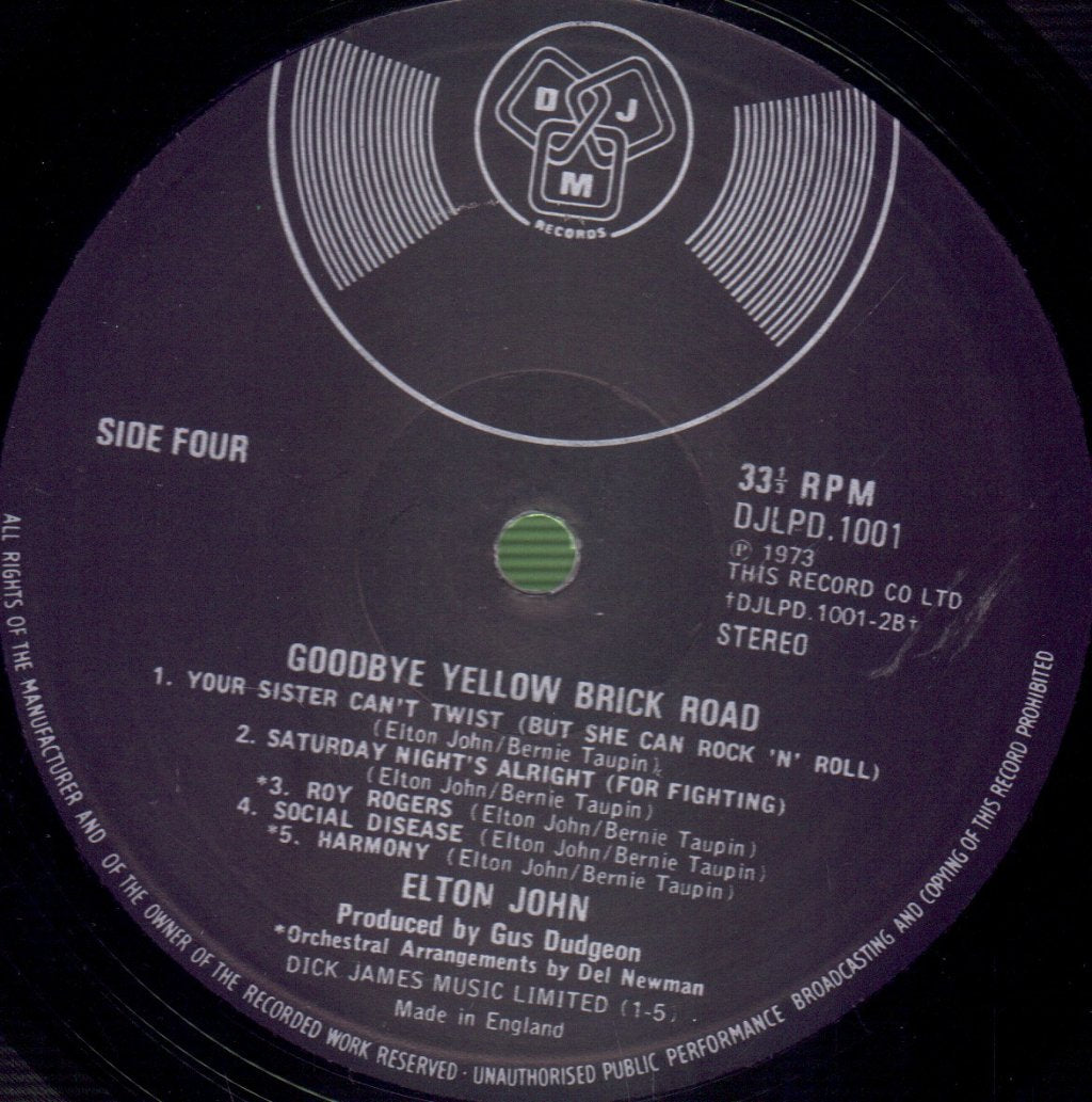 Elton John - Goodbye Yellow Brick Road - Double Lp