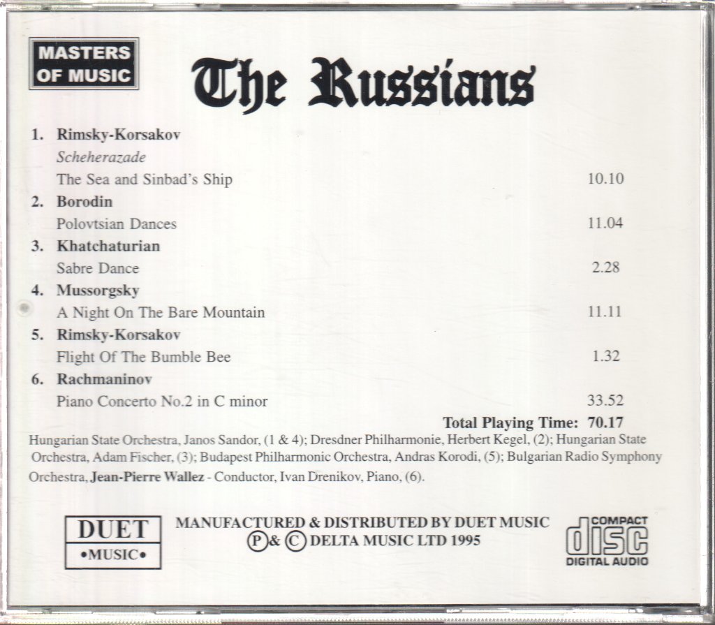 Various Artists - Masters Of Music - The Russians - Cd