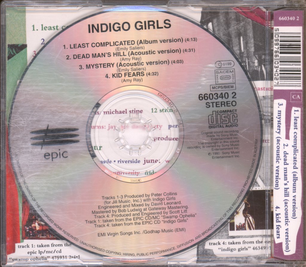 Indigo Girls - Least Complicated - Cd