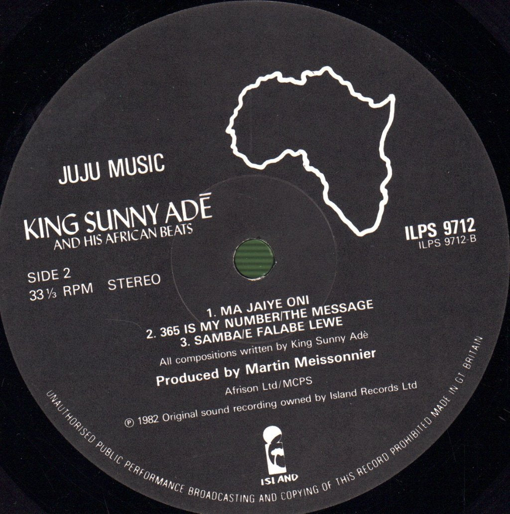 King Sunny Ade And His African Beats - Juju Music - Lp