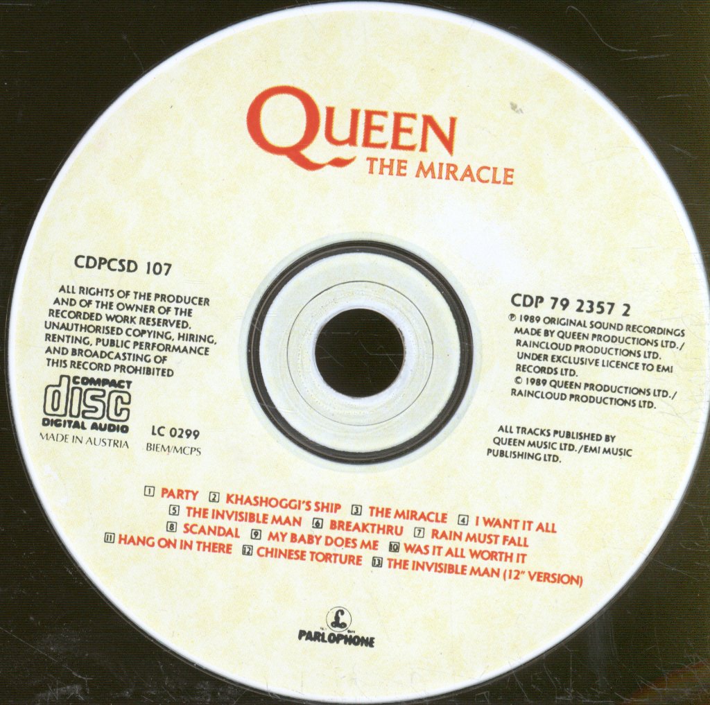 Queen - Miracle - Cd