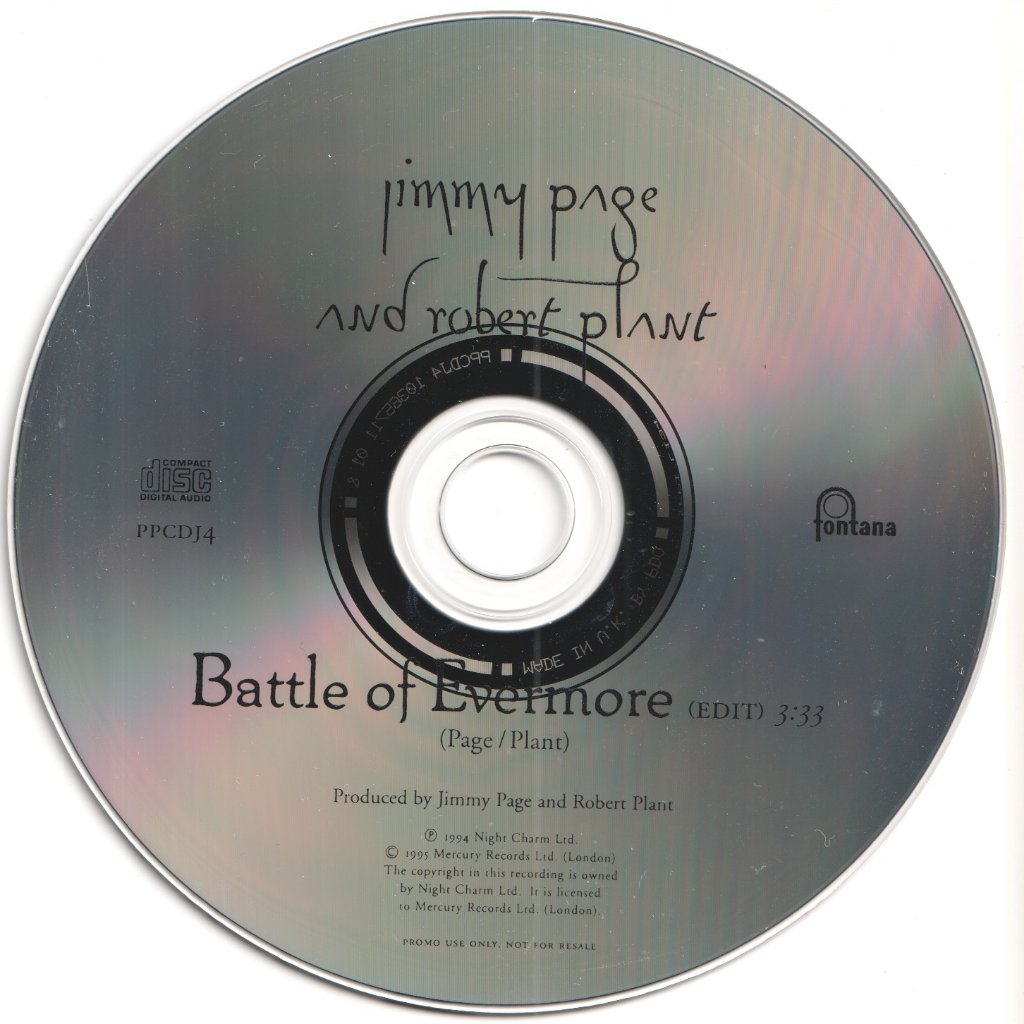 Jimmy Page And Robert Plant - Battle Of Evermore - Cd