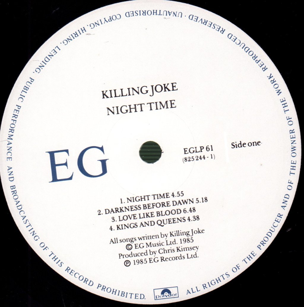 Killing Joke - Night Time - Lp