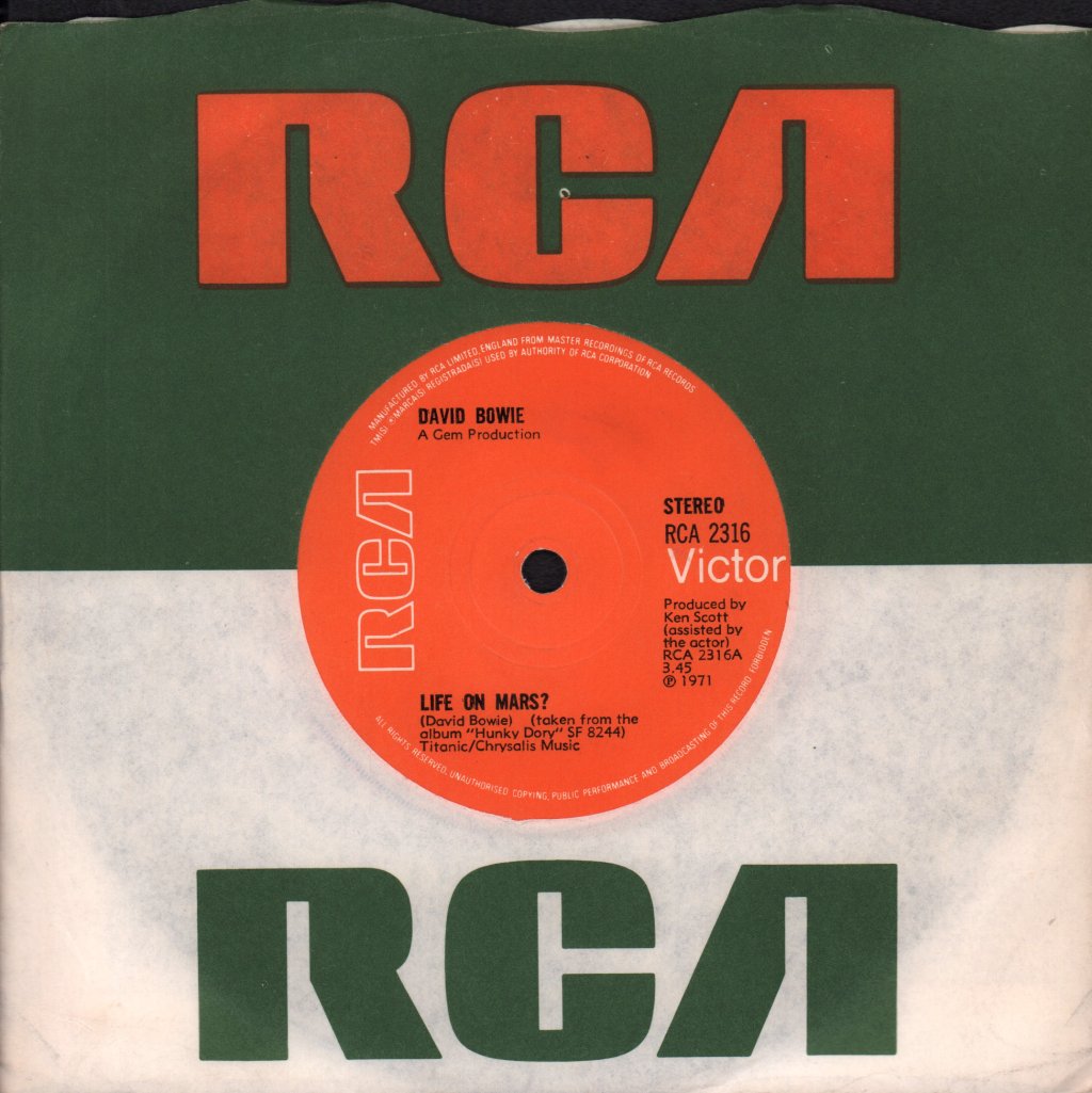 David Bowie - Life On Mars - 7 Inch