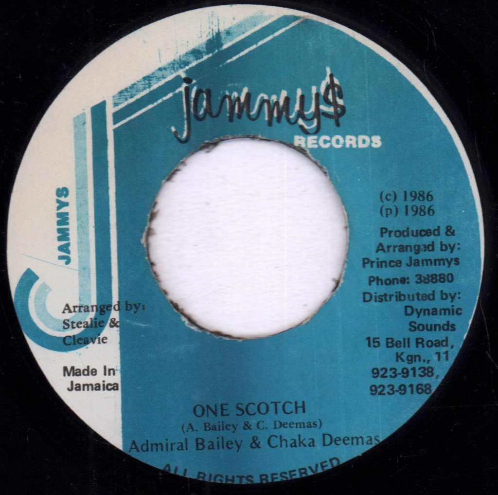 Admiral Bailey And Chaka Deemas - One Scotch - 7 Inch
