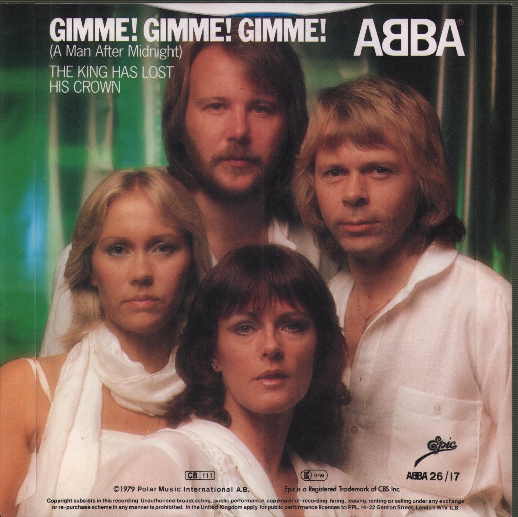 ABBA - Gimme Gimme Gimme - 7 Inch
