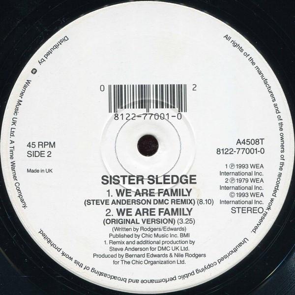 Sister Sledge - We Are Family '93 Mixes - 12 Inch