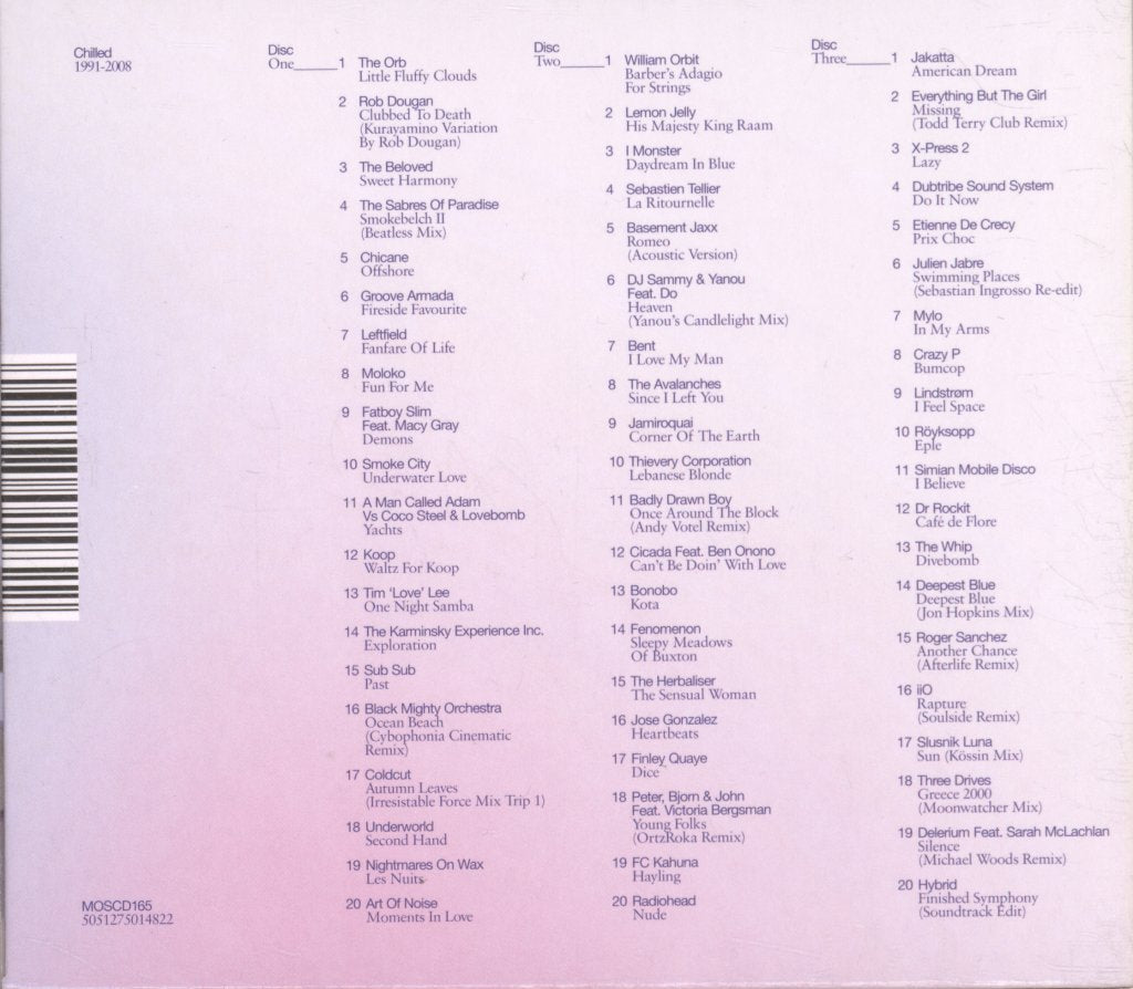 Various Artists - Chilled 1991-2008 - Triple Cd