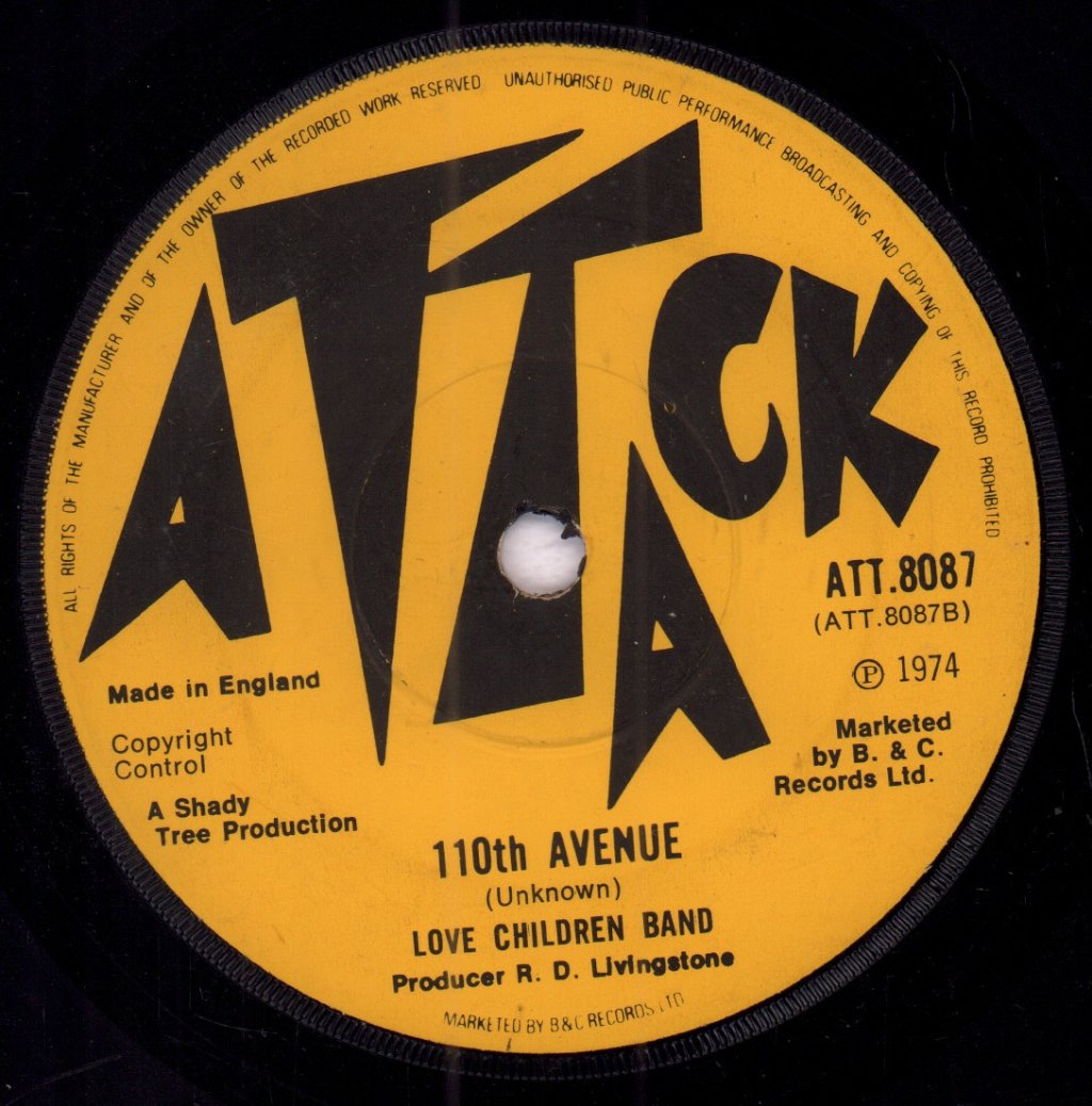 Count Prince Miller / Love Children Band - Monkey / 110th Avenue - 7 Inch