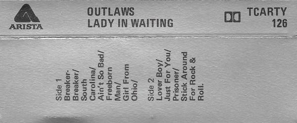 Outlaws - Lady In Waiting - Cassette