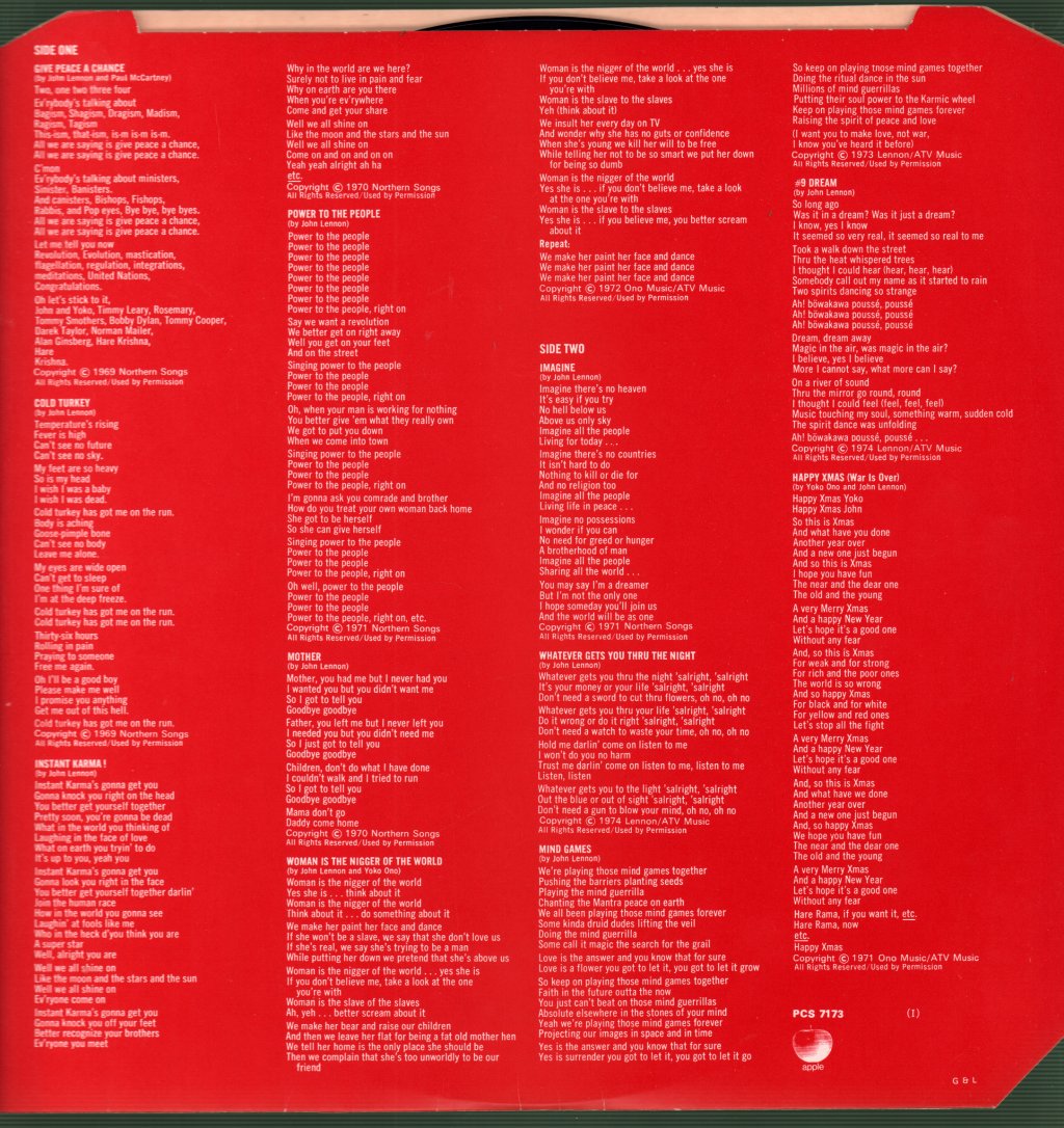 John Lennon - Shaved Fish - Lp