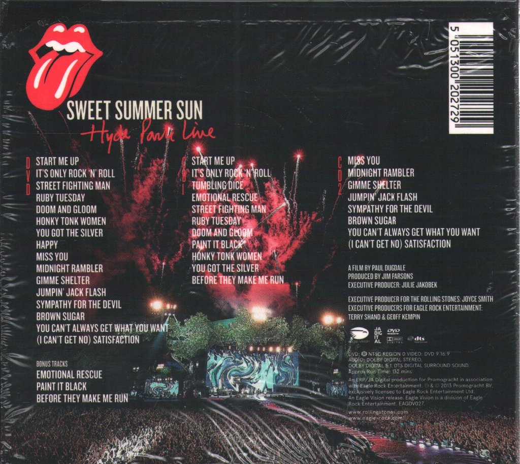 Rolling Stones - Sweet Summer Sun (Hyde Park Live) - Cd Set