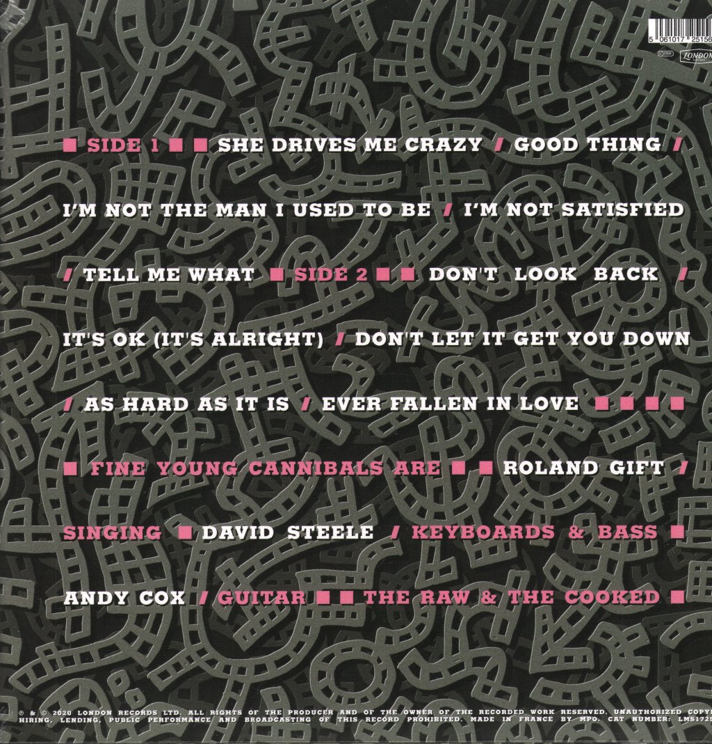 Fine Young Cannibals - Raw & the Cooked - Lp