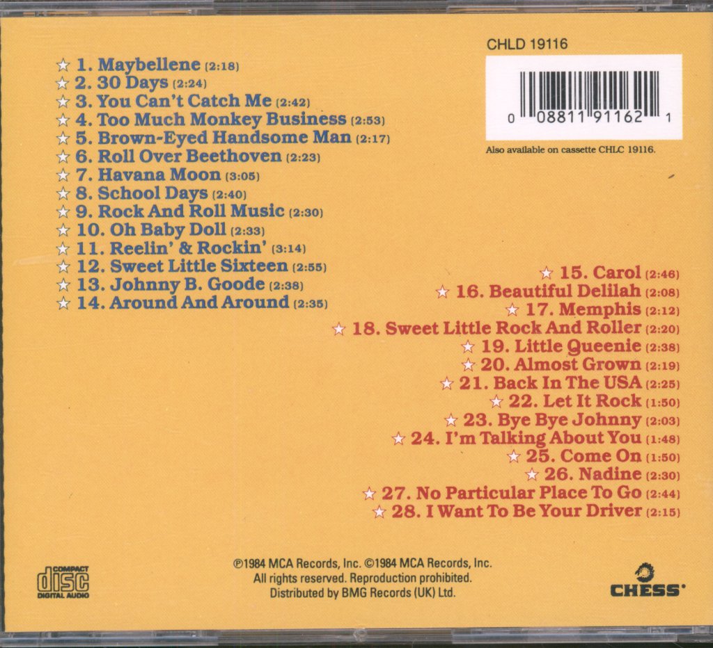 Chuck Berry - Great Twenty-Eight - Cd