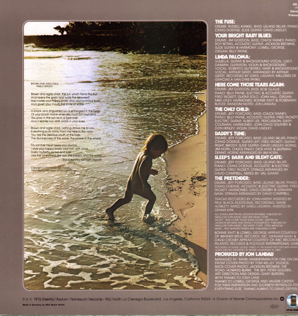Jackson Browne - Pretender - Lp