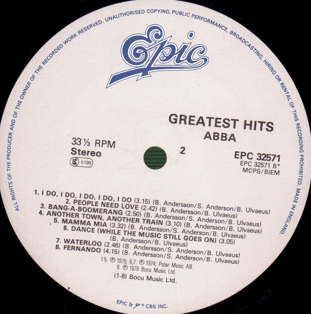 ABBA - Greatest Hits - Lp