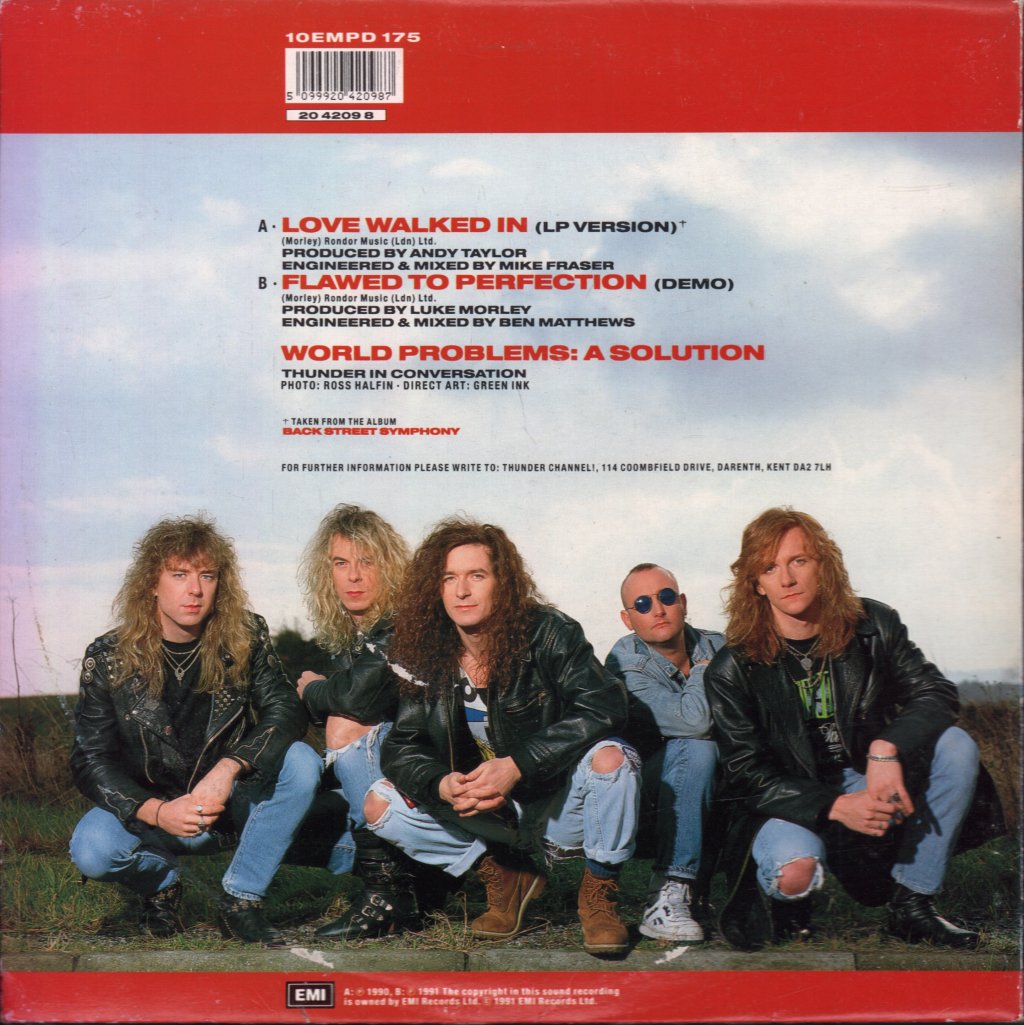 Thunder - Love Walked In - 10 Inch