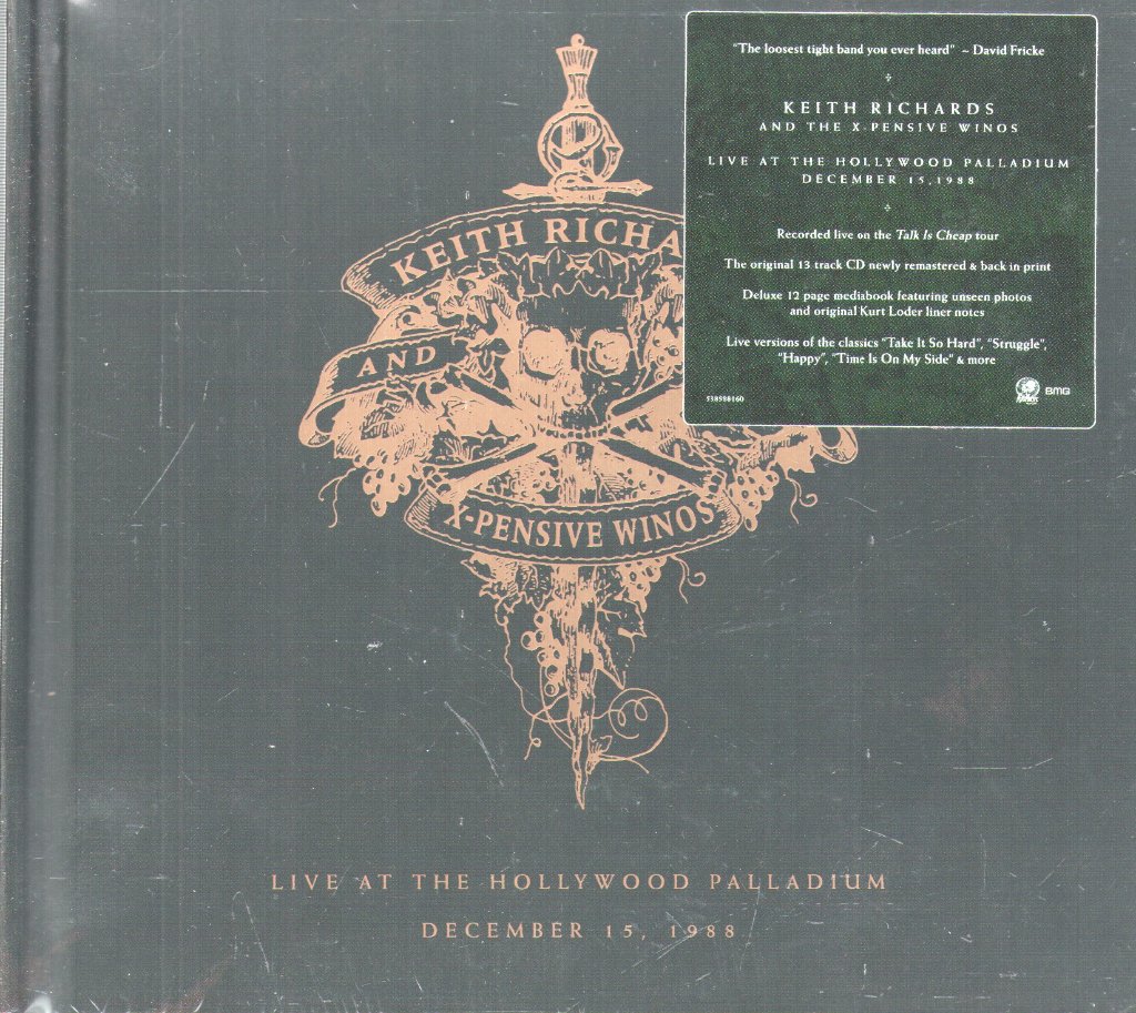 Keith Richards And The X-Pensive Winos - Live At The Hollywood Palladium December 15, 1988 - Cd