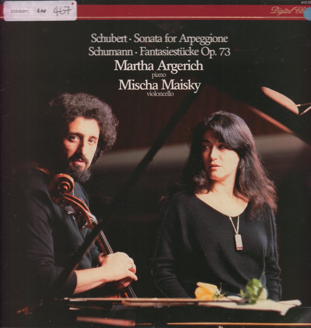 Martha Argerich mischa maisky - schubert Sonata for Arpeggione schumann Fantasiestucke Op. 73 - Lp