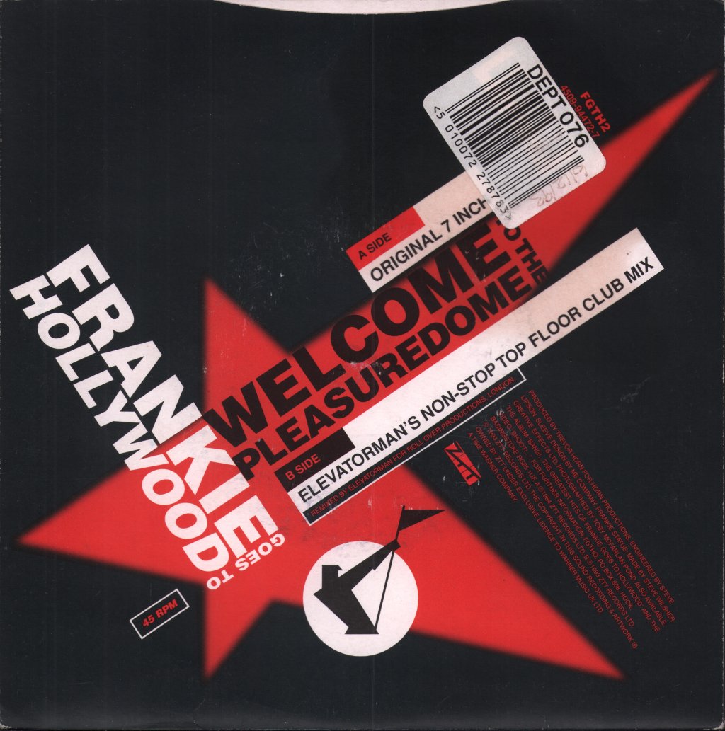 Frankie Goes To Hollywood - Welcome To The Pleasure Dome - 7 Inch