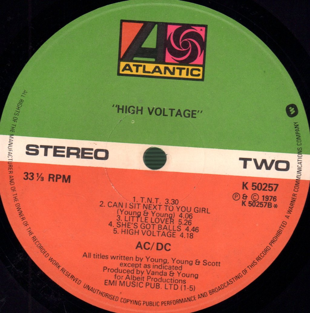 AC/DC - High Voltage - Lp