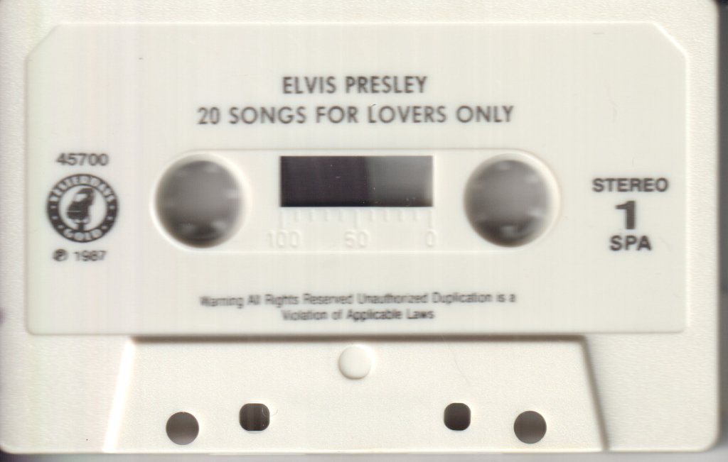Elvis Presley - 20 Songs For Lovers Only - Cassette