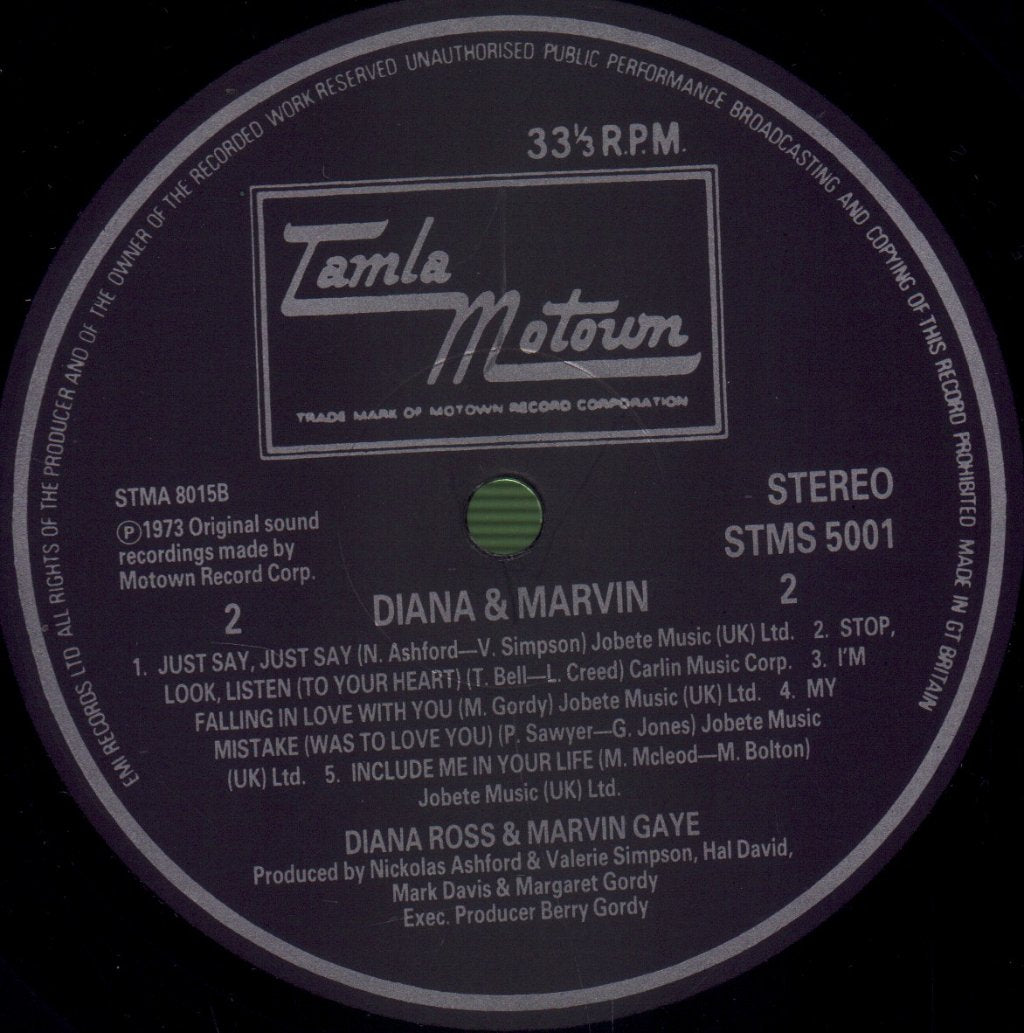 Diana Ross And Marvin Gaye - Diana And Marvin - Lp