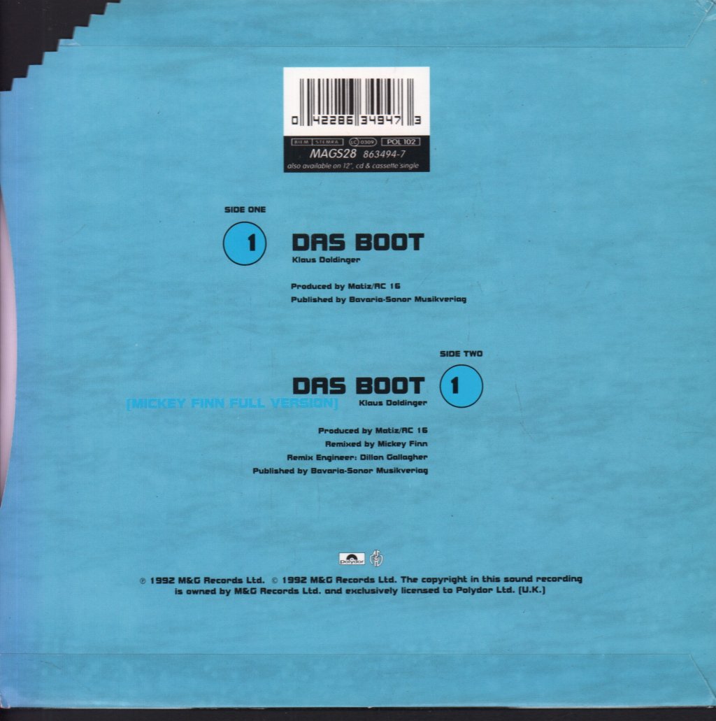 U96 - Das Boot - 7 Inch
