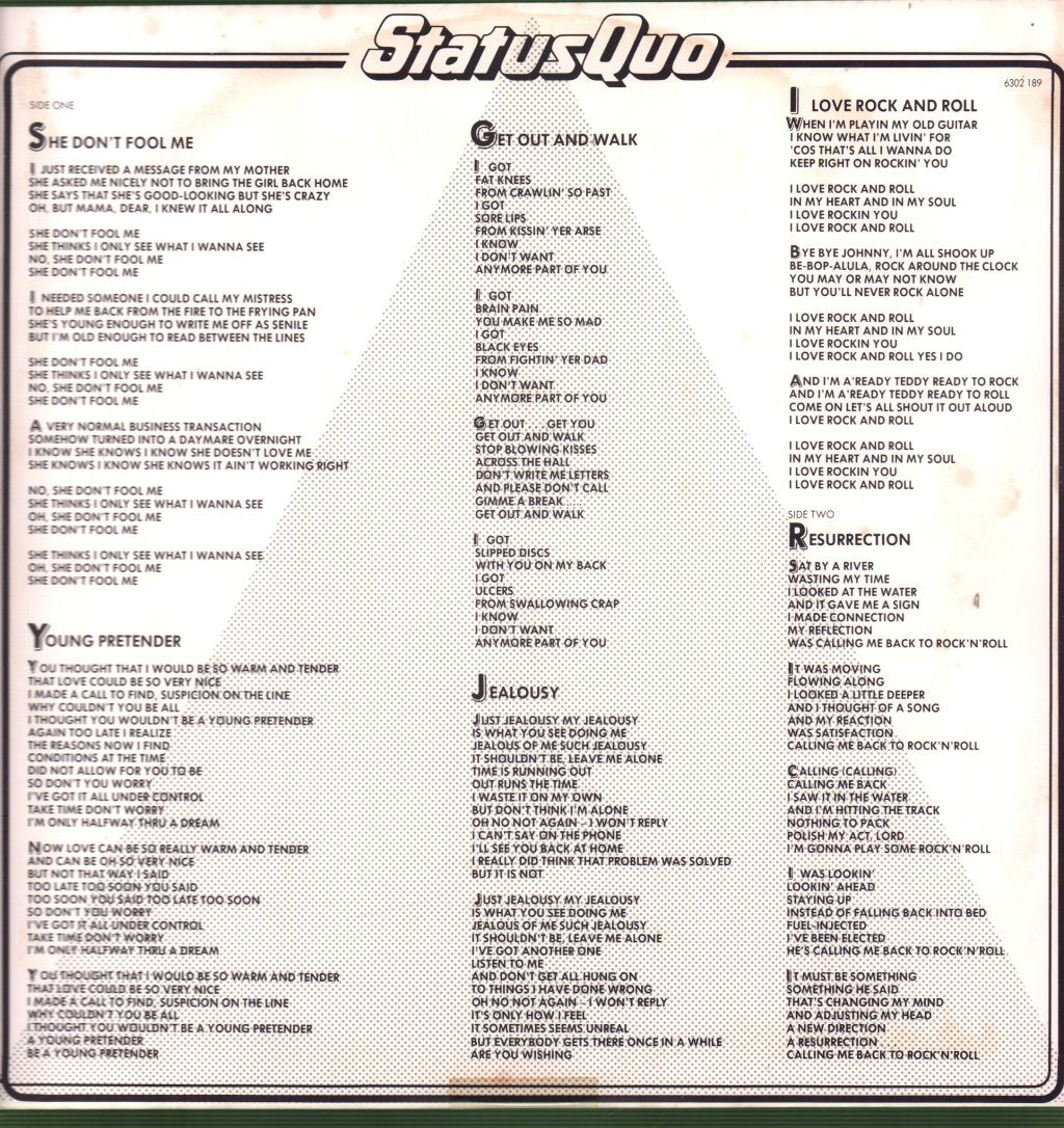 Status Quo - 1982 - Lp
