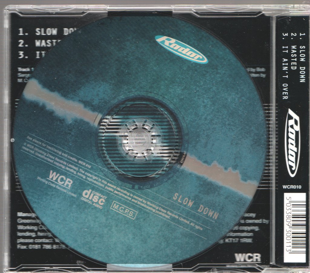Radar (Indie Group) - Slow Down - Cd