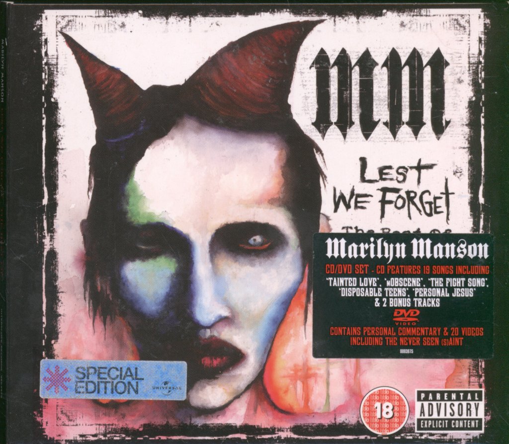 Marilyn Manson - Lest We Forget - Cd/Dvd