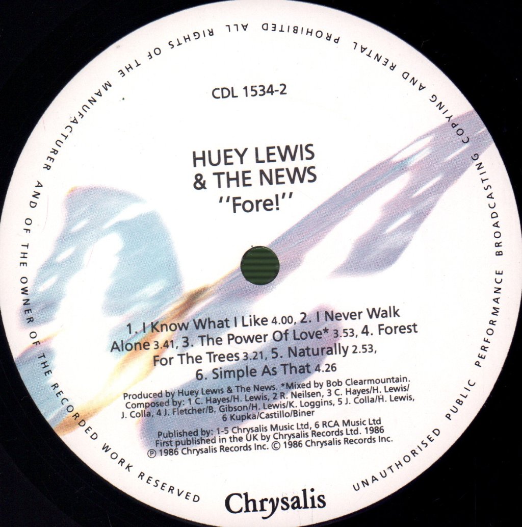 Huey Lewis And The News - Fore - Lp