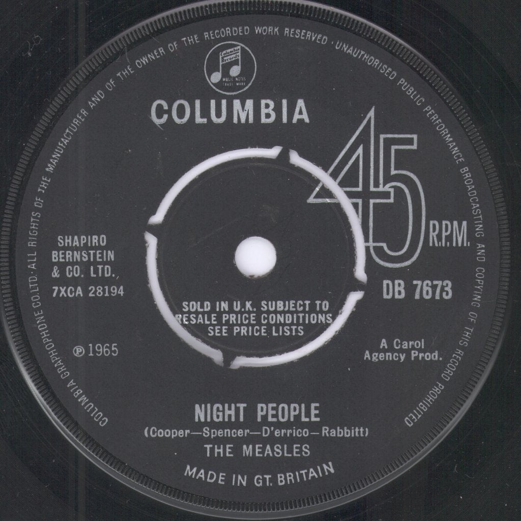 Measles - Night People - 7 Inch