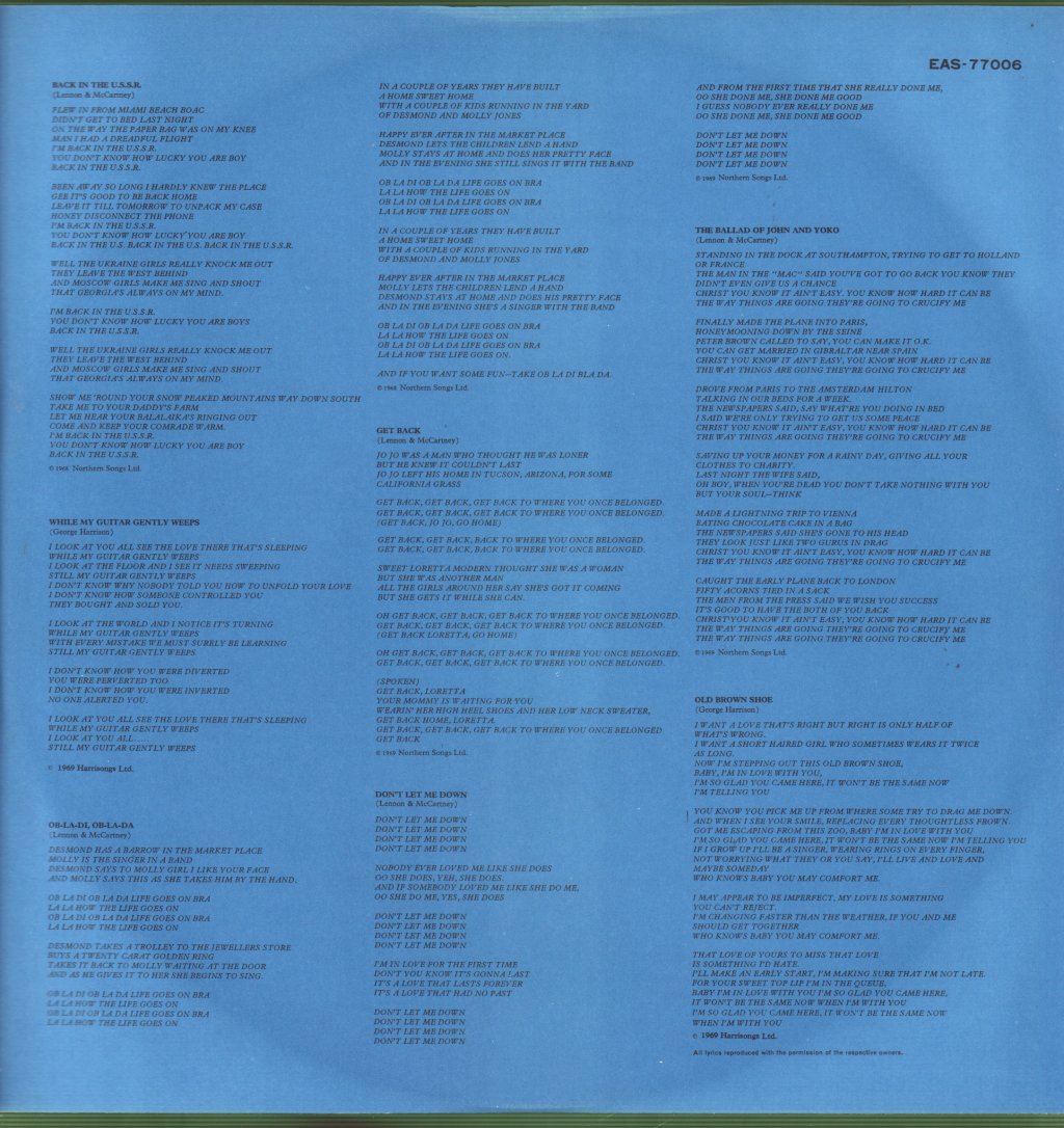 Beatles - 1967-1970 - Double Lp