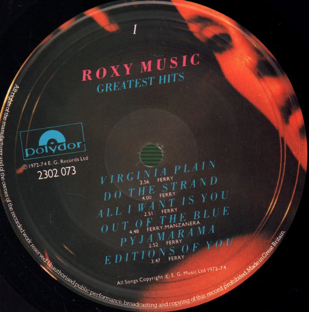 Roxy Music - Greatest Hits - Lp